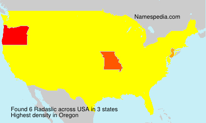 Surname Radaslic in USA Surname Radaslic in USA