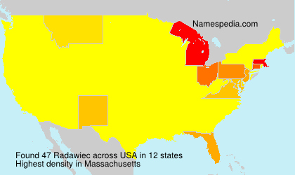 Surname Radawiec in USA