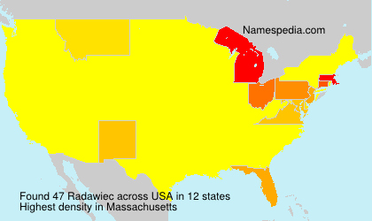 Surname Radawiec in USA Surname Radawiec in USA