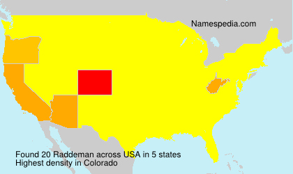 Surname Raddeman in USA Surname Raddeman in USA