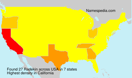 Surname Radekin in USA Surname Radekin in USA
