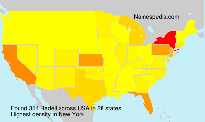 Surname Radell in USA Surname Radell in USA