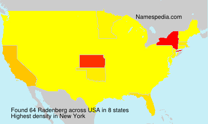 Surname Radenberg in USA Surname Radenberg in USA
