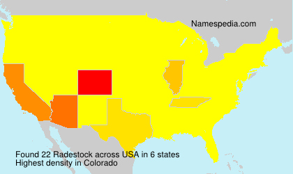 Surname Radestock in USA Surname Radestock in USA