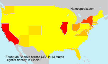 Surname Radeva in USA Surname Radeva in USA