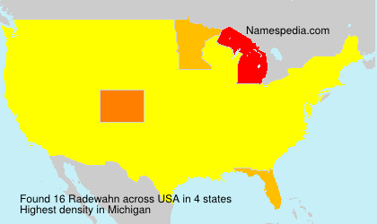 Surname Radewahn in USA Surname Radewahn in USA