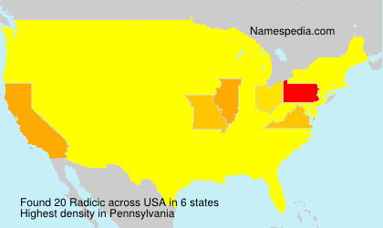 Surname Radicic in USA Surname Radicic in USA