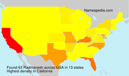 Surname Radmanesh in USA Surname Radmanesh in USA