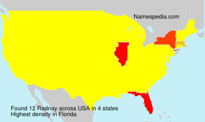 Surname Radnay in USA Surname Radnay in USA