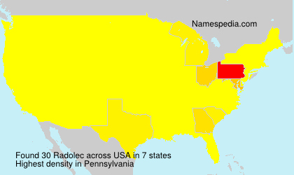 Surname Radolec in USA Surname Radolec in USA