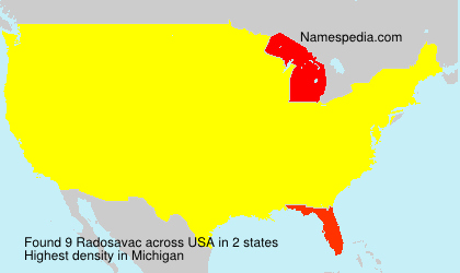 Surname Radosavac in USA Surname Radosavac in USA
