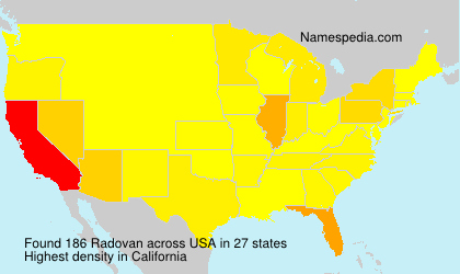 Surname Radovan in USA Surname Radovan in USA