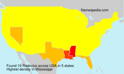 Surname Radovics in USA Surname Radovics in USA