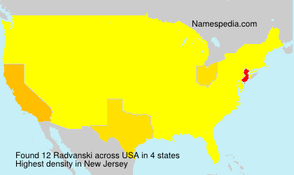Surname Radvanski in USA Surname Radvanski in USA