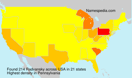 Surname Radvansky in USA Surname Radvansky in USA