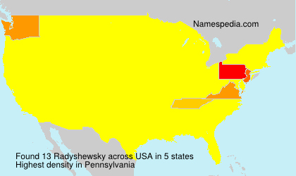 Surname Radyshewsky in USA Surname Radyshewsky in USA