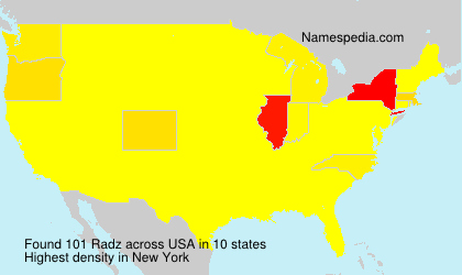 Surname Radz in USA Surname Radz in USA