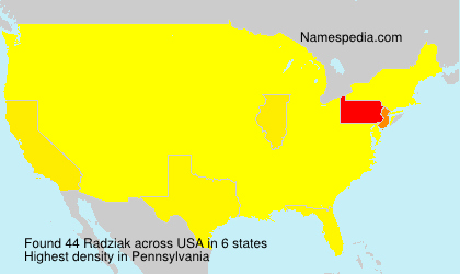 Surname Radziak in USA Surname Radziak in USA
