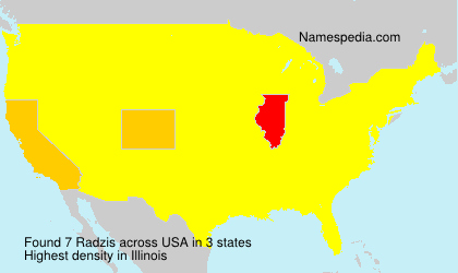 Surname Radzis in USA Surname Radzis in USA