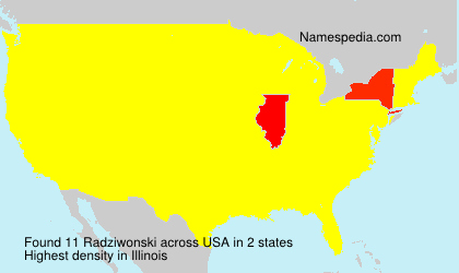 Surname Radziwonski in USA Surname Radziwonski in USA