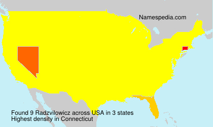 Surname Radzvilowicz in USA Surname Radzvilowicz in USA