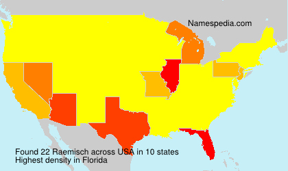 Surname Raemisch in USA Surname Raemisch in USA