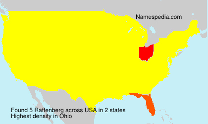 Surname Raffenberg in USA