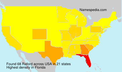 Surname Raford in USA