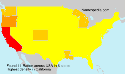 Surname Rafton in USA Surname Rafton in USA