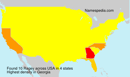 Surname Ragey in USA Surname Ragey in USA