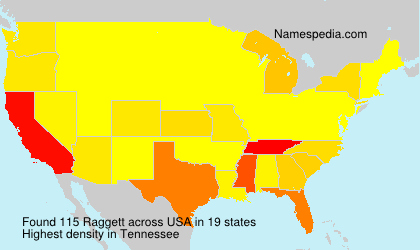 Surname Raggett in USA Surname Raggett in USA