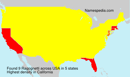 Surname Ragognetti in USA Surname Ragognetti in USA