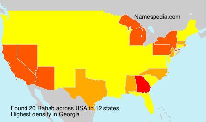 Surname Rahab in USA Surname Rahab in USA