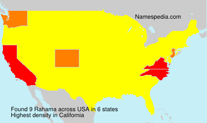 Surname Rahama in USA Surname Rahama in USA
