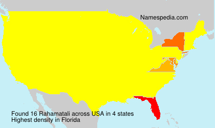 Surname Rahamatali in USA Surname Rahamatali in USA