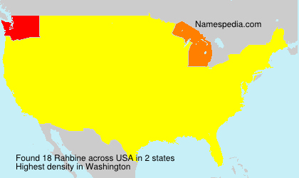Surname Rahbine in USA Surname Rahbine in USA