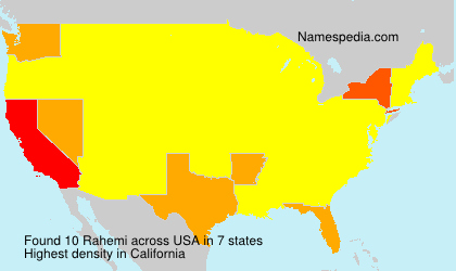Surname Rahemi in USA Surname Rahemi in USA