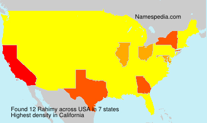 Surname Rahimy in USA Surname Rahimy in USA