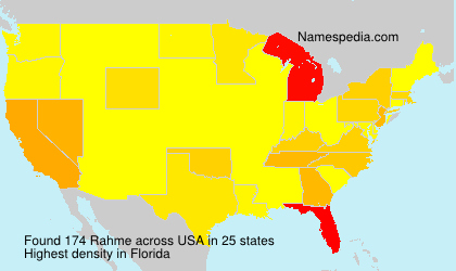 Surname Rahme in USA Surname Rahme in USA