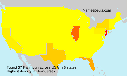 Surname Rahmoun in USA Surname Rahmoun in USA