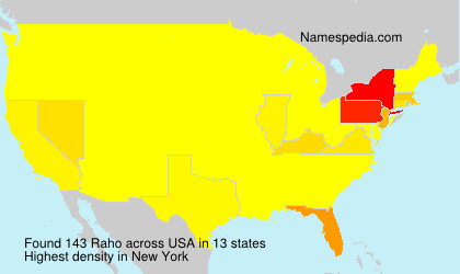 Surname Raho in USA Surname Raho in USA