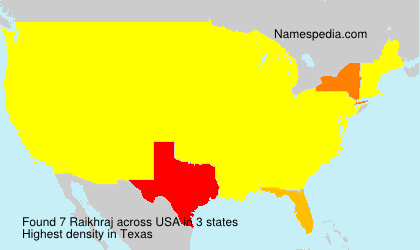 Surname Raikhraj in USA Surname Raikhraj in USA