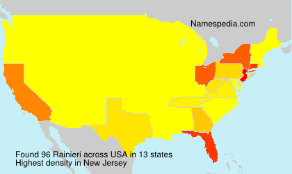 Surname Rainieri in USA Surname Rainieri in USA