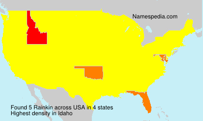 Surname Rainkin in USA