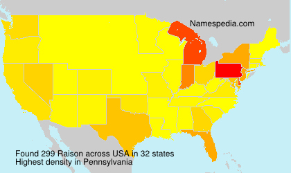 Surname Raison in USA Surname Raison in USA