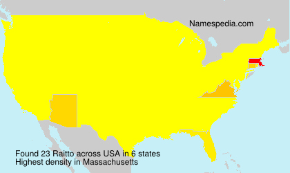 Surname Raitto in USA Surname Raitto in USA