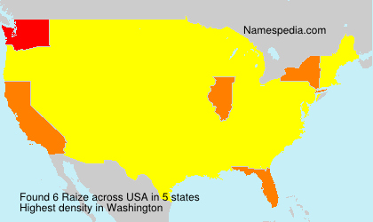 Surname Raize in USA Surname Raize in USA