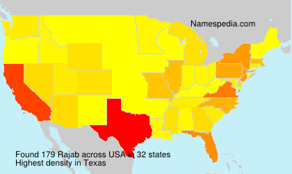 Surname Rajab in USA Surname Rajab in USA