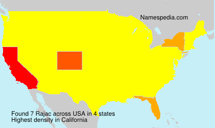 Surname Rajac in USA Surname Rajac in USA