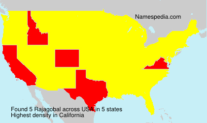 Surname Rajagobal in USA Surname Rajagobal in USA